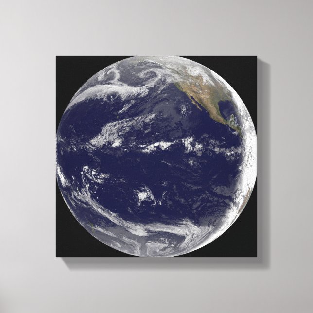 Satellitbild av jord 2 canvastryck (Framsida)