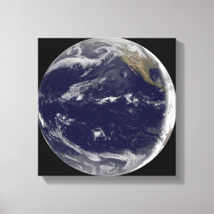 Satellitbild av jord 2 canvastryck