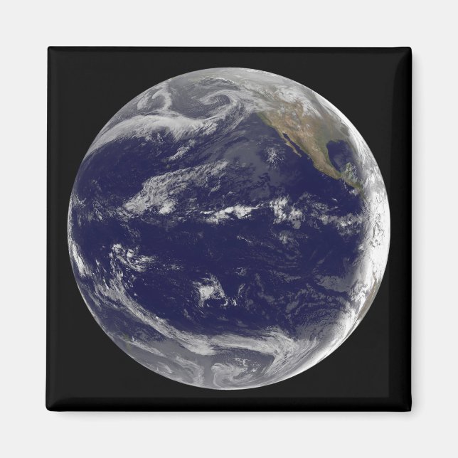 Satellitbild av jord 2 magnet (Framsidan)