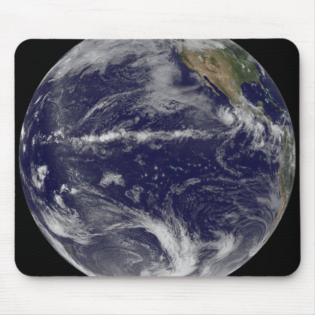 Satellitbild av jorden musmatta (Framsidan)