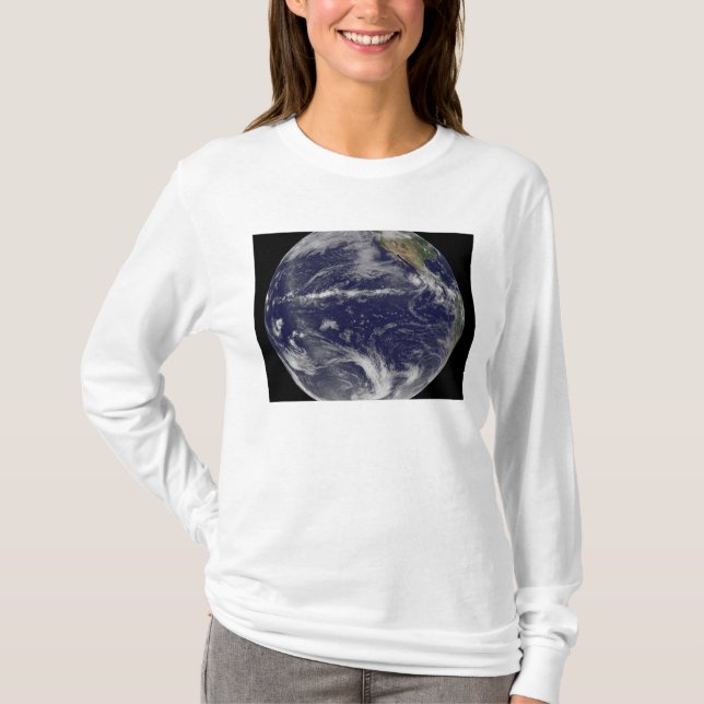 Satellitbild av jorden tee shirt (Framsida)