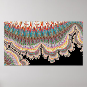 Satellitbilder Svartahavsklassen Fractal Art Poster