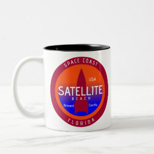 Satellite Beach Space Kusten Två-Tonad Mugg