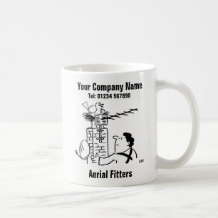 Satellite Dish eller Aerial Fitter Kaffemugg