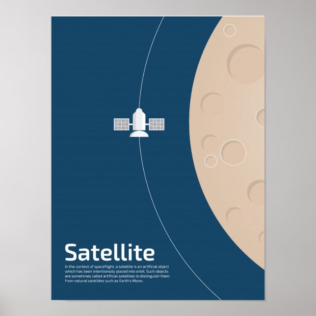 Satellite Poster för barn (Framsidan)