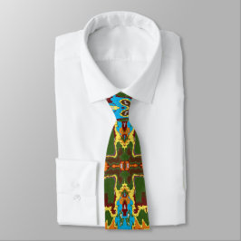 Satellite Radar Glitch Repeat Mönster Neck Tie Slips
