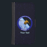 Satellite Spudnik för Idaho Space-programmet - 1 Samsung S4 Plånboksfodral<br><div class="desc">En humoristisk bild av en potatis som en satellit kallad "Spudnik-1", med gafflar som fungerar som antenn, i omloppsbana runt jorden. Lägg till din egen text. Jag har träffat människor som inte tror att Idaho är ett riktigt ställe. Andra vet att det är någonstans i överflygningsområdet, men det kan inte...</div>