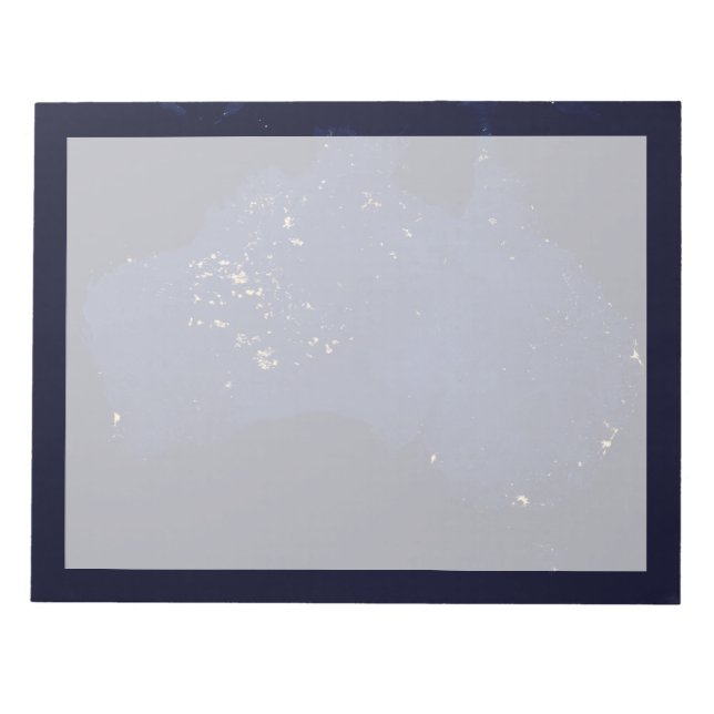 Satellite the Natt Ljus of Australia. Anteckningsblock (Framsida)