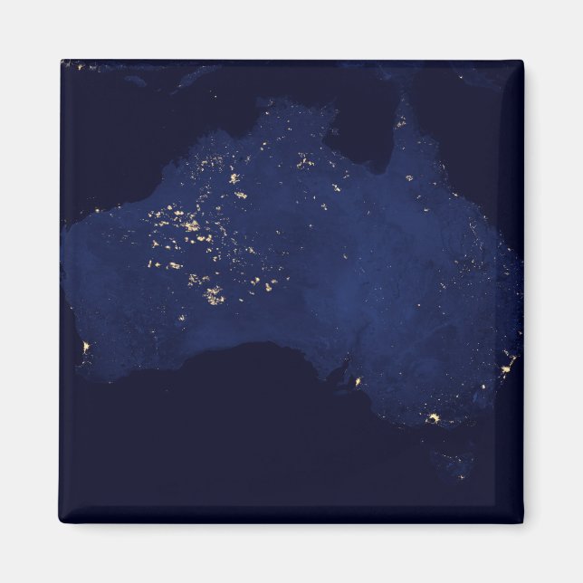 Satellite the Natt Ljus of Australia. Magnet (Framsidan)