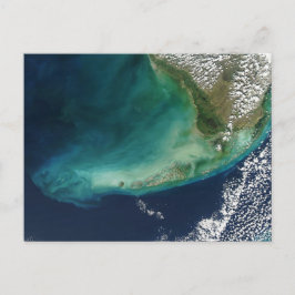 Satellitfoto från Florida Nycklar Vykort