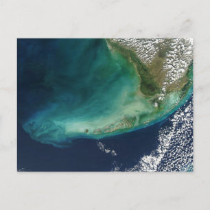 Satellitfoto från Florida Nycklar Vykort