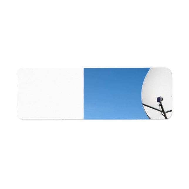 Satellitskål Returadress Etikett (Framsidan)