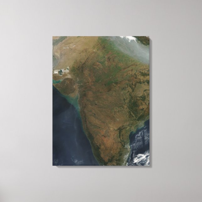 Satellitsyn på centrala Indien Canvastryck (Framsida)