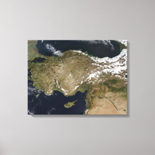 Satellitsyn på Turkiet Canvastryck