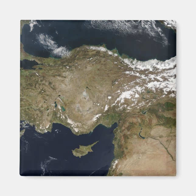 Satellitsyn på Turkiet Magnet (Framsidan)