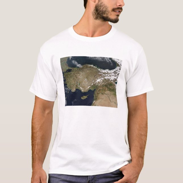 Satellitsyn på Turkiet T Shirt (Framsida)