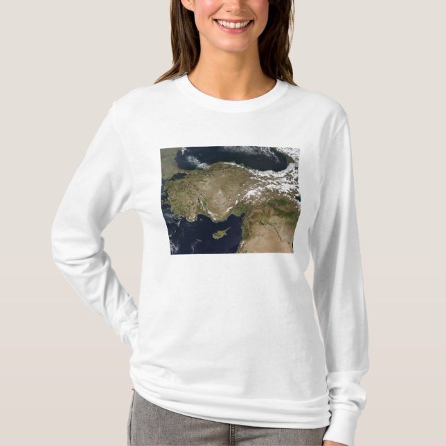 Satellitsyn på Turkiet T Shirt (Framsida)