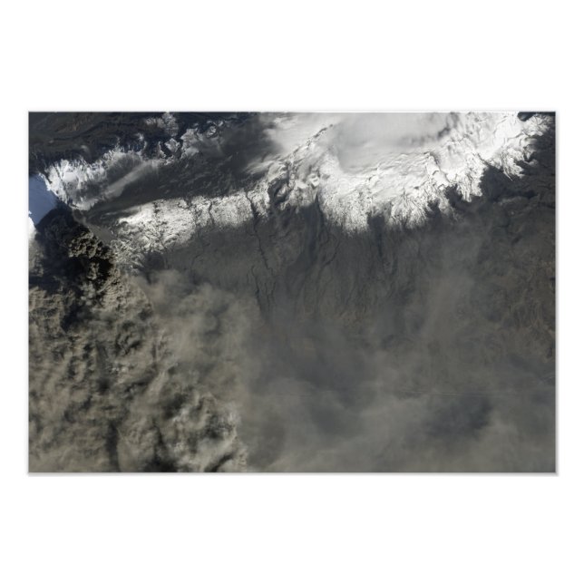 Satellitvy av en askkolv 2 fototryck (Framsidan)