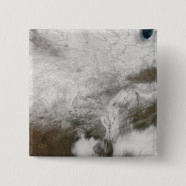 Satellitvy av en svår vinterstorm knapp (Framsida)