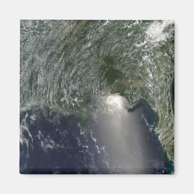 Satellitvy av ett oljeutsläpp magnet (Framsidan)