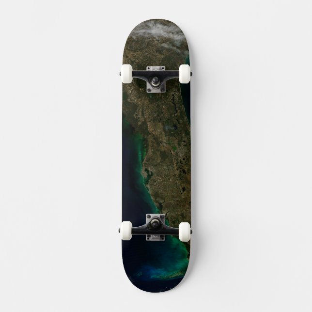 Satellitvy av Florida. Mini Skateboard Bräda 18,5 Cm (Framsida)