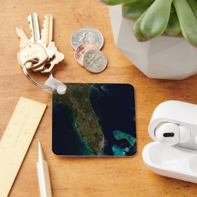 Satellitvy av Florida. Nyckelring (Skrivbord)