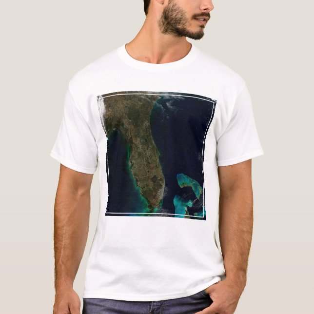 Satellitvy av Florida. T Shirt (Framsida)