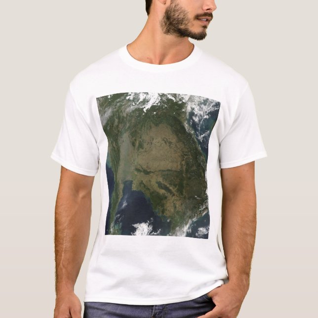 Satellitvy av Indochina T Shirt (Framsida)