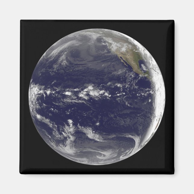Satellitvy av jorden magnet (Framsidan)