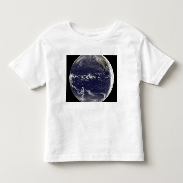 Satellitvy av jorden t shirt (Framsida)