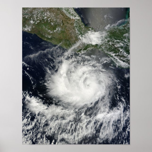 Satellitvy av Tropical Storm Darby Poster (Framsidan)