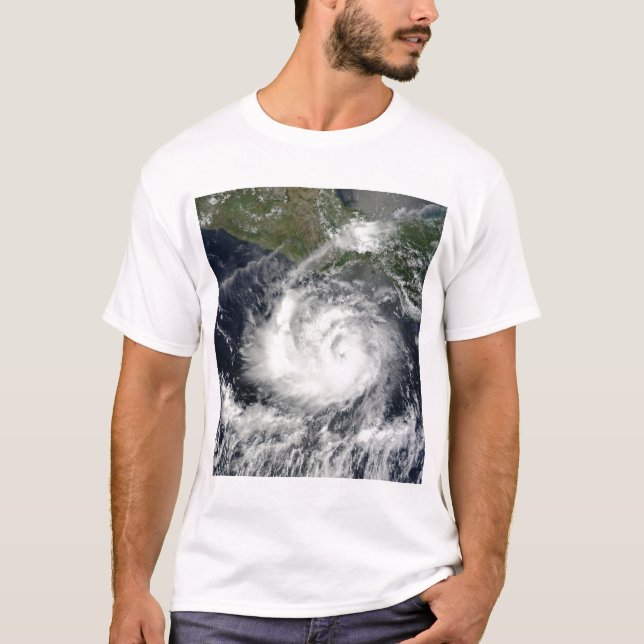 Satellitvy av Tropical Storm Darby Tee Shirt (Framsida)
