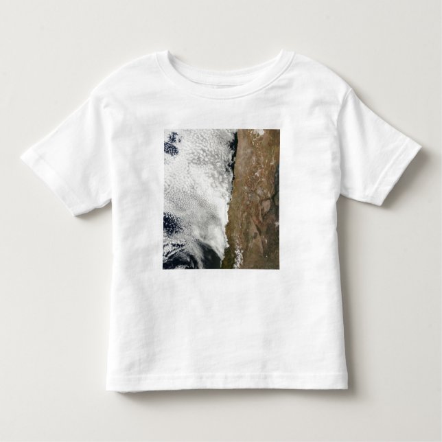 Satellitvy över bergen i Andes T Shirt (Framsida)