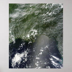 Satellitvy över Bukt i Mexiko 2 Poster