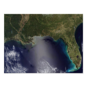 Satellitvy över den sydöstra Förenade staten Fototryck