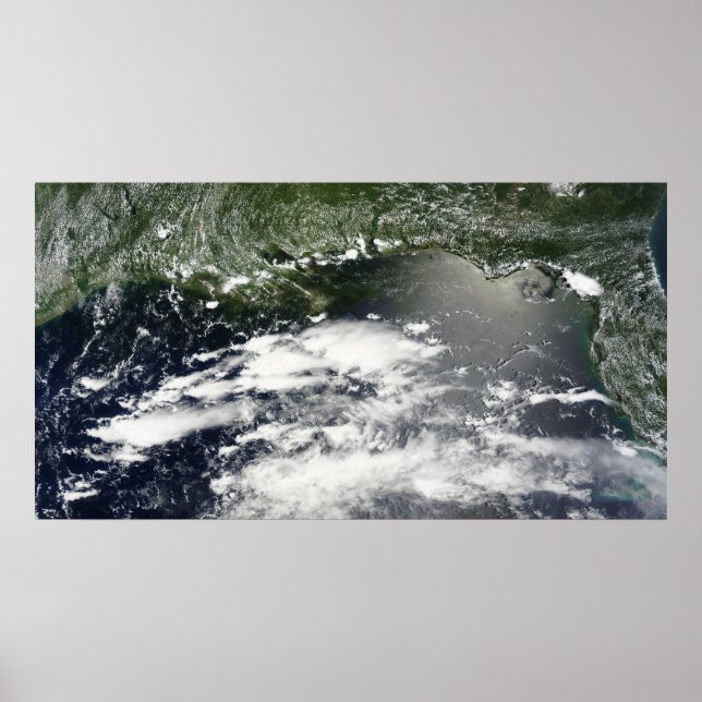 Satellitvy över oljeläckage 2 poster (Framsidan)