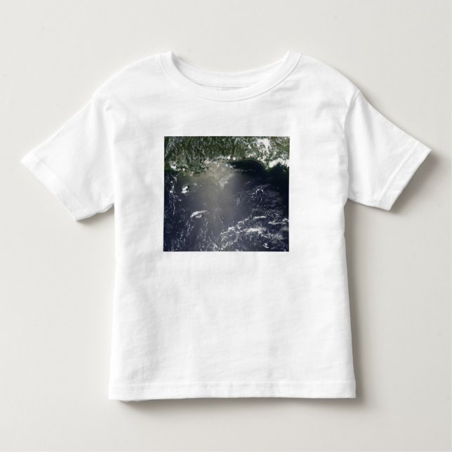 Satellitvy över oljeläckage t shirt (Framsida)