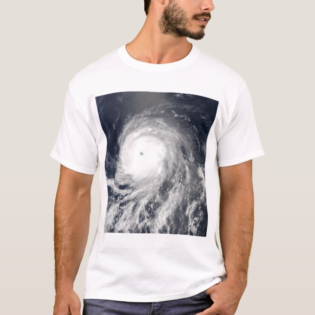 Satellitvy över orkanen Celia T-shirt (Framsida)