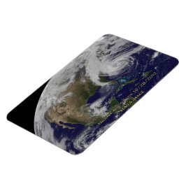Satellitvy över orkanen Sandy Magnet