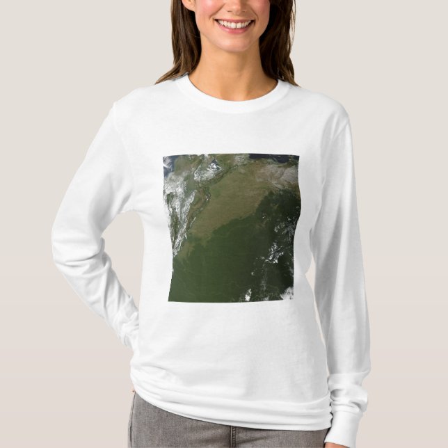 Satellitvy över östra Columbia Tee Shirt (Framsida)