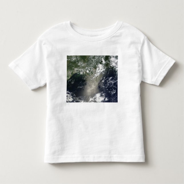 Satellitvy över påsar och rosett band av olja t-shirt (Framsida)