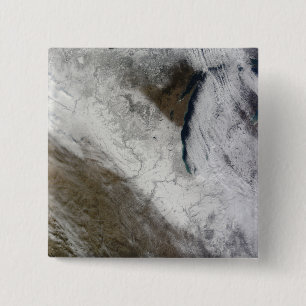 Satellitvy över snö och kall knapp