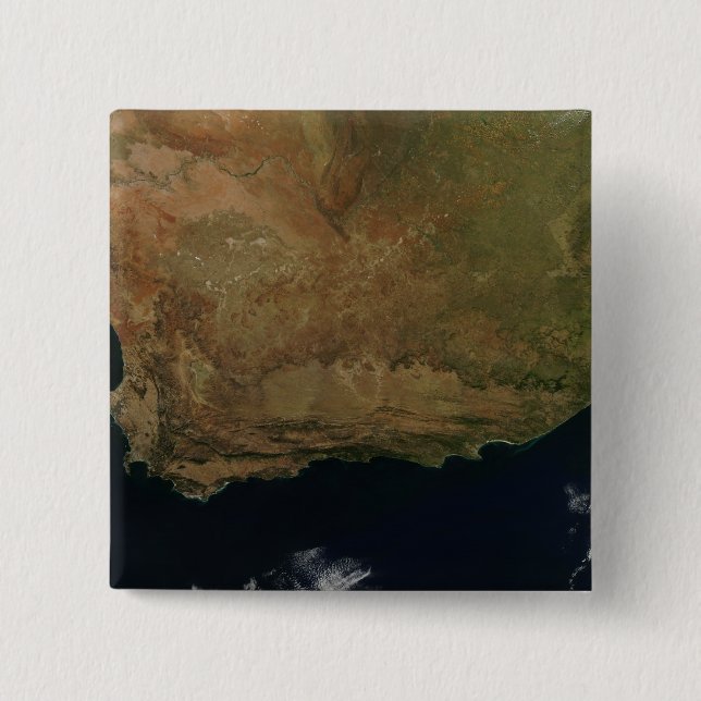 Satellitvy över syd-Afrikan Knapp (Framsida)