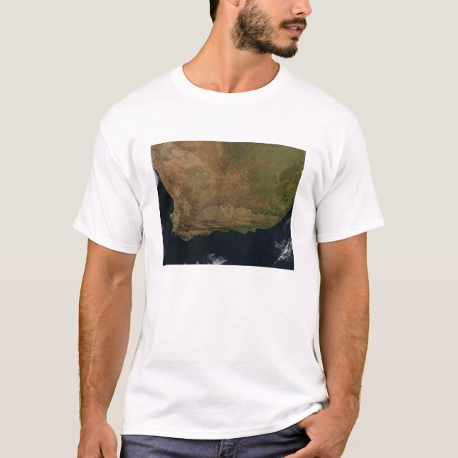 Satellitvy över syd-Afrikan T Shirt (Framsida)