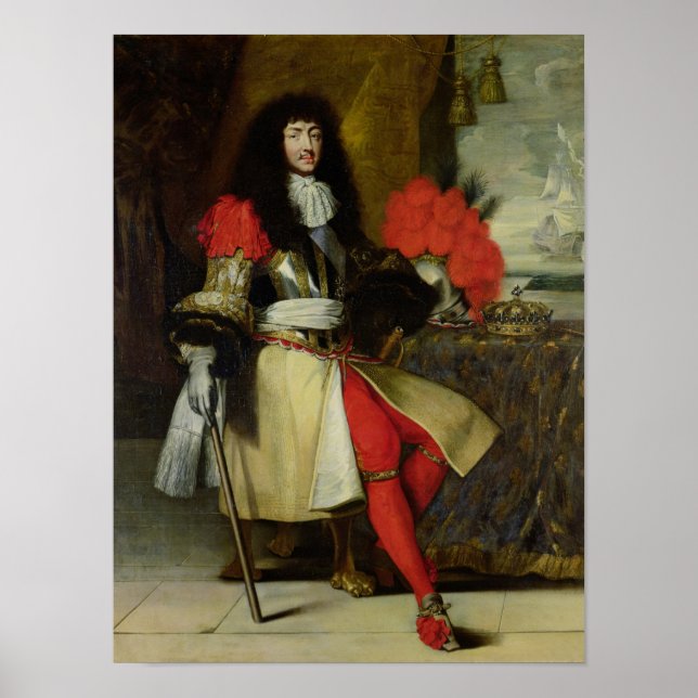 Säten Porträtt i Louis XIV efter 1670 Poster (Framsidan)
