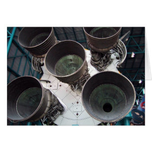 Satern V Rocket Nozzles Hälsningskort