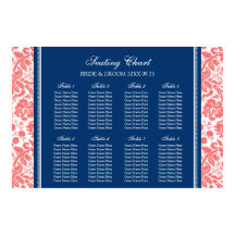 Sätesdiagram 8 Bord korallblått skydd