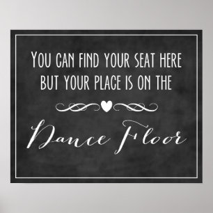Sätesdiagram/Dance Golv Poster