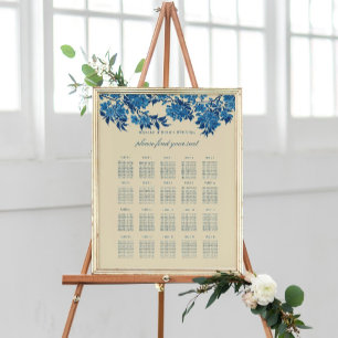 Sätesdiagram för Blommar av antänisk japansk blå k Poster