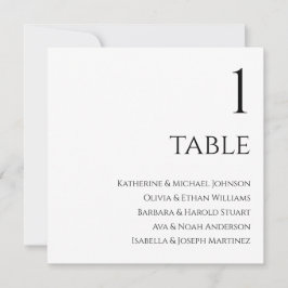 Sätesdiagram för bröllop - svartvitt inbjudningar